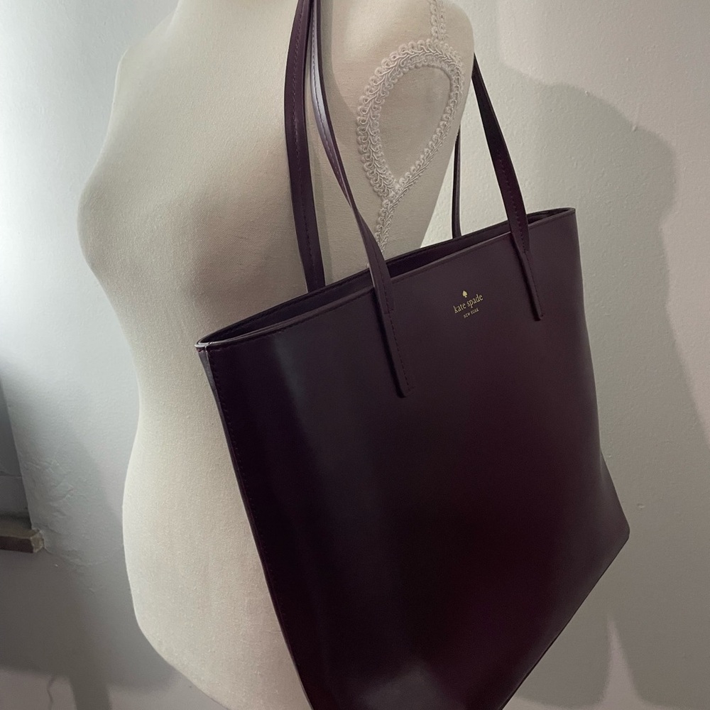 kate spade Karla Seton Drive Burgundy Tote Bag